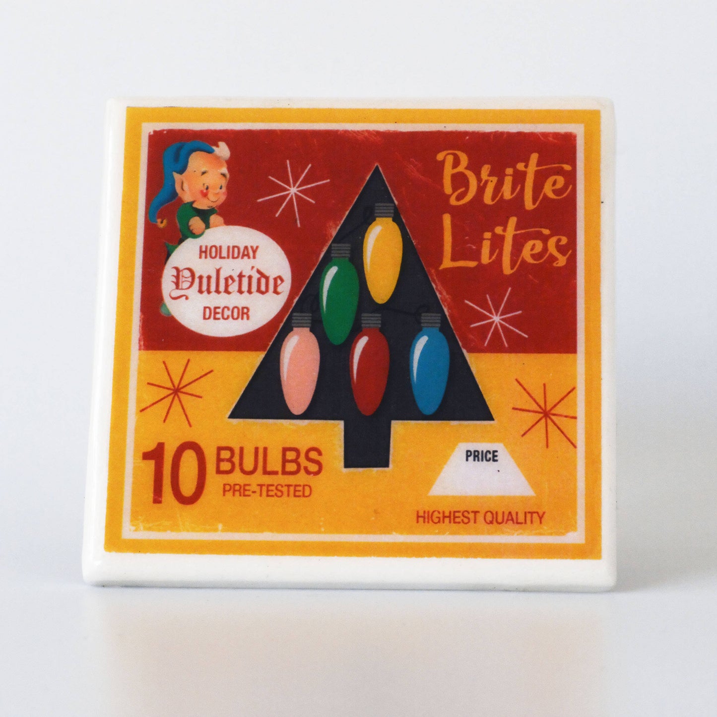 Christmas Lights Vintage Christmas Coaster Set-2