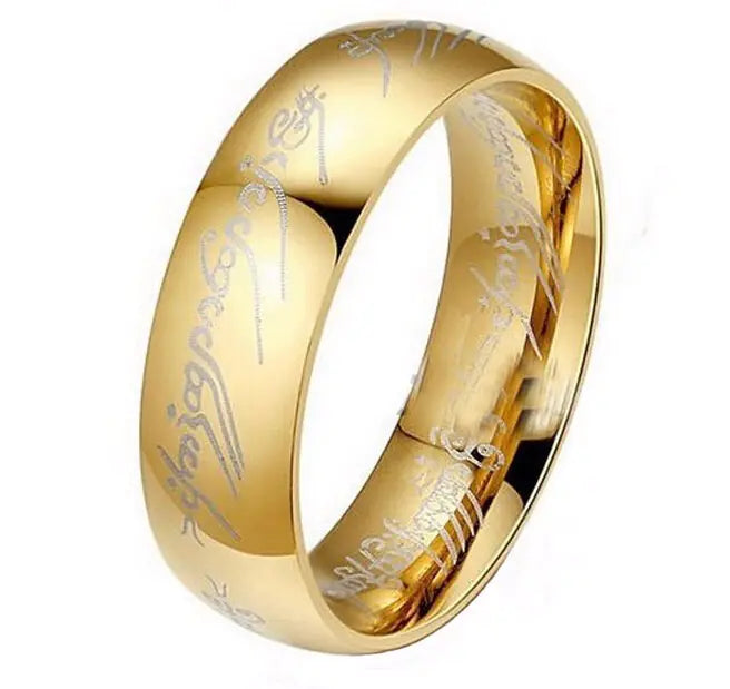 Titanium Steel Lord of the Rings Ring