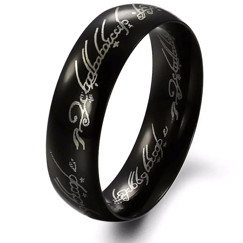 Titanium Steel Lord of the Rings Ring