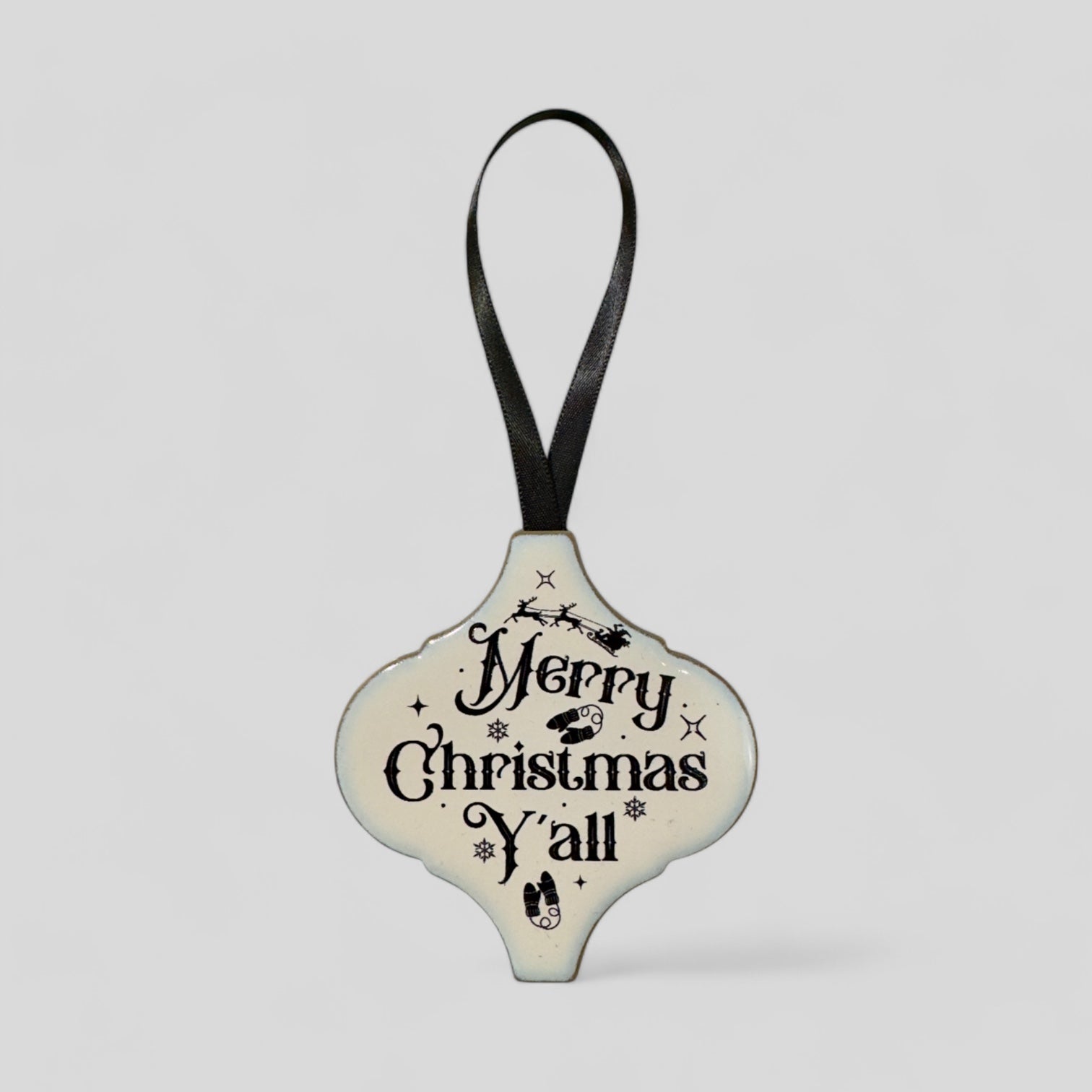 Arabesque Christmas Ornament - Merry Christmas Y'all-1