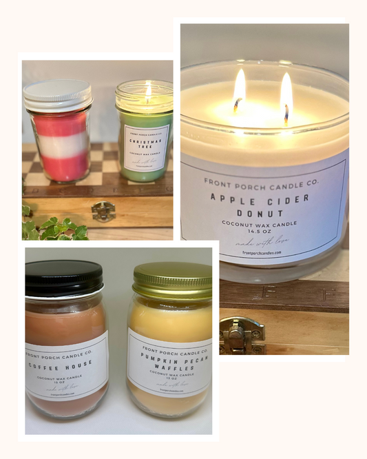 Christmas Trees Coconut Wax Candles- You Pick Size-0